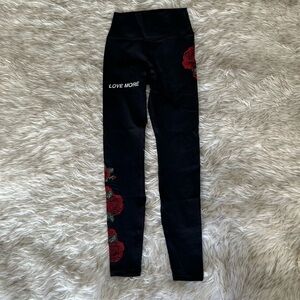 Spiritual Gangster embroidered leggings